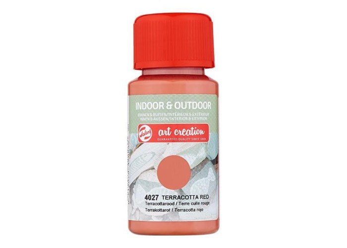 Talens χρώμα indoor/outdoor 4027 terracotta red 50ml