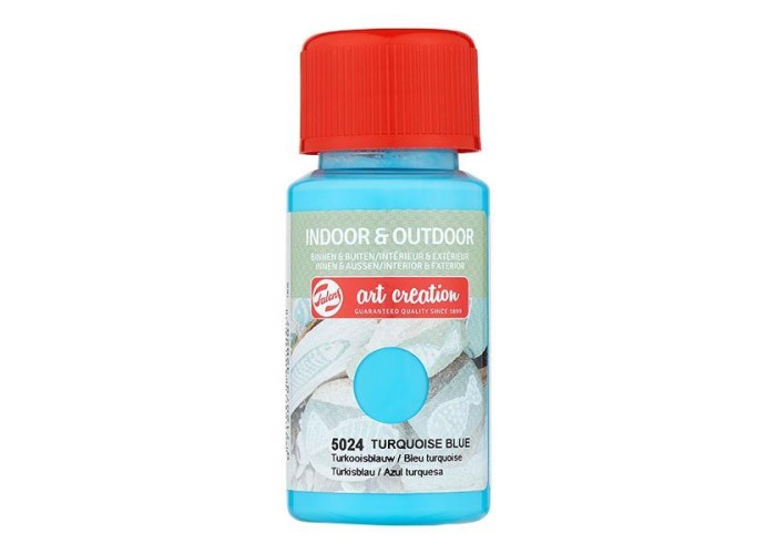 Talens χρώμα indoor/outdoor 5024 turquoise blue 50ml Talens χρώμα indoor/outdoor 5024 turquoise blue 50ml
