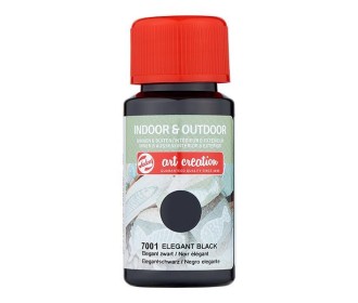 Talens χρώμα indoor/outdoor 7001 elegant black 50ml