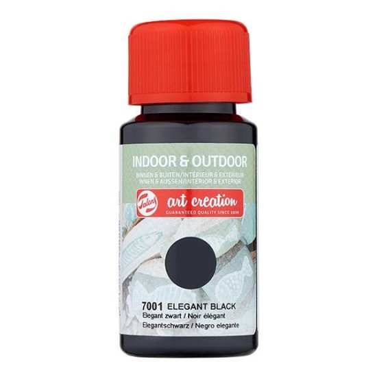 Talens χρώμα indoor/outdoor 7001 elegant black 50ml Talens χρώμα indoor/outdoor 7001 elegant black 50ml