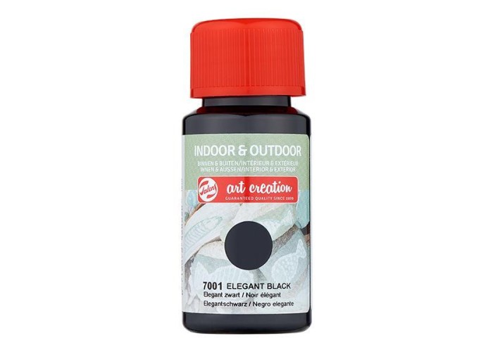 Talens χρώμα indoor/outdoor 7001 elegant black 50ml Talens χρώμα indoor/outdoor 7001 elegant black 50ml