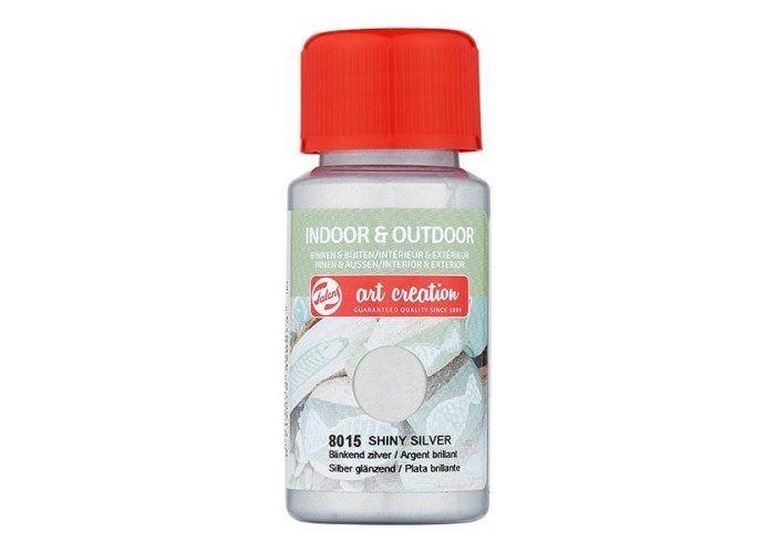 Talens χρώμα indoor/outdoor 8015 shiny silver 50ml Talens χρώμα indoor/outdoor 8015 shiny silver 50ml