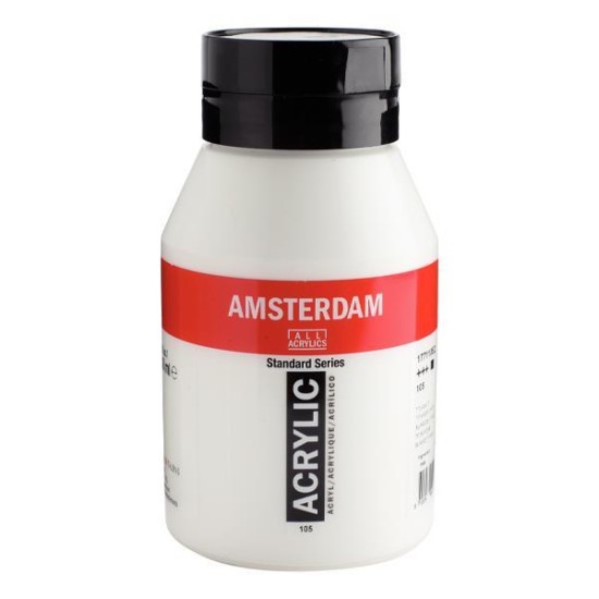 Talens amsterdam ακρυλικό χρώμα 105 titanium white 1000ml Talens amsterdam ακρυλικό χρώμα 105 titanium white 1000ml
