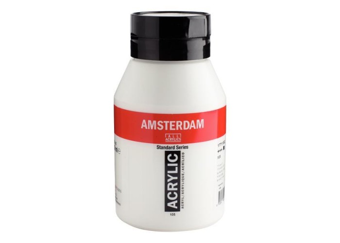 Talens amsterdam ακρυλικό χρώμα 105 titanium white 1000ml Talens amsterdam ακρυλικό χρώμα 105 titanium white 1000ml