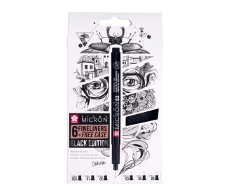 Sakura pigma πενάκια σετ 6 τεμ. και τσόχινη θήκη