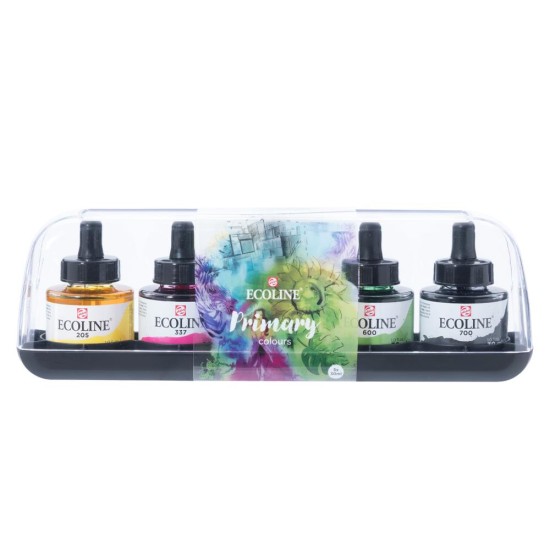 Talens Ecoline υγρό χρώμα για ακουαρέλα σετ 5 τεμαχίων x 30ml Talens Ecoline υγρό χρώμα για ακουαρέλα σετ 5 τεμαχίων x 30ml