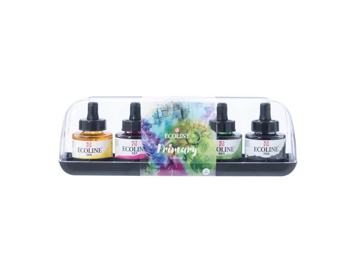 Talens Ecoline υγρό χρώμα για ακουαρέλα σετ 5 τεμαχίων x 30ml Talens Ecoline υγρό χρώμα για ακουαρέλα σετ 5 τεμαχίων x 30ml