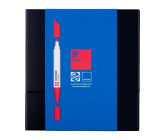 Μαρκαδόροι Talens pantone 2 μύτες σετ 9τμχ.