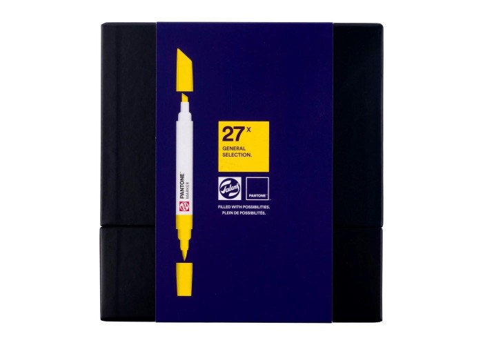 Talens μαρκαδόροι pantone με 2 μύτες σετ 27τεμ. Talens μαρκαδόροι pantone με 2 μύτες σετ 27τεμ.
