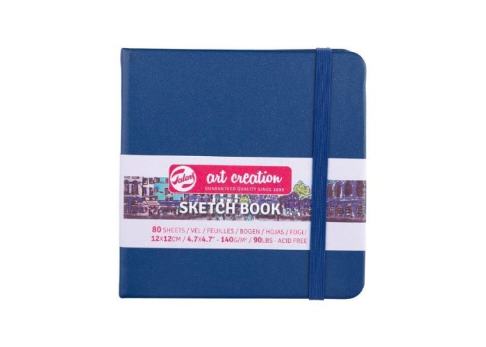 Talens Sketch book navy blue 80φυλ. 12x12εκ. 140 γρ.