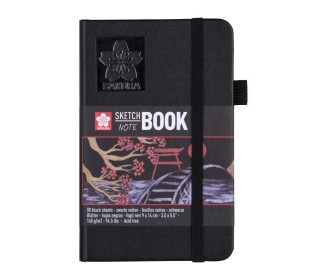 Sakura Sketch/note book μαύρο 80φυλ. 9x14εκ. με μαύρο χαρτί Sakura Sketch/note book μαύρο 80φυλ. 9x14εκ. με μαύρο χαρτί