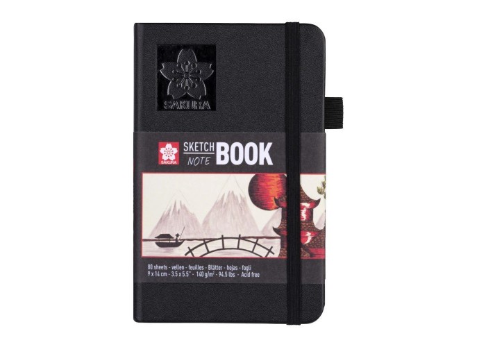 Sakura Sketch/note book μαύρο 80φυλ. 9x14εκ. με σαμουά χαρτί Sakura Sketch/note book μαύρο 80φυλ. 9x14εκ. με σαμουά χαρτί