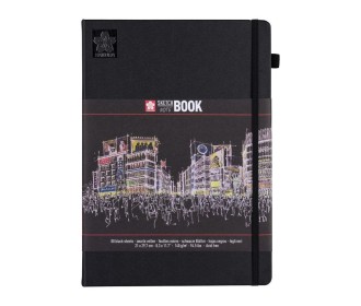 Sakura Sketch/note book μαύρο 80φυλ. 21x29.7εκ. με μαύρο χαρτί Sakura Sketch/note book μαύρο 80φυλ. 21x29.7εκ. με μαύρο χαρτί