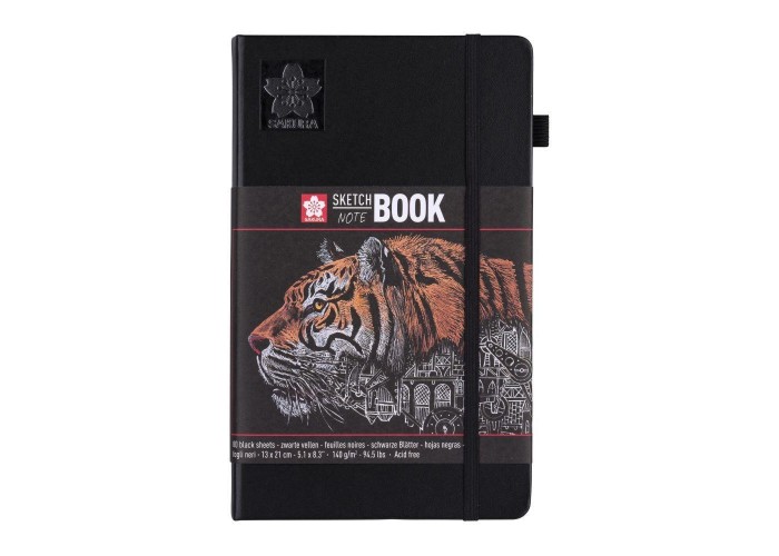 Sakura Sketch/note book μαύρο 80φυλ. 13x21εκ. με μαύρο χαρτί Sakura Sketch/note book μαύρο 80φυλ. 13x21εκ. με μαύρο χαρτί