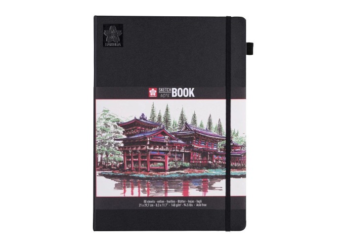 Sakura Sketch/note book μαύρο 80φυλ. 21x29,7εκ. με σαμουά χαρτί Sakura Sketch/note book μαύρο 80φυλ. 21x29,7εκ. με σαμουά χαρτί