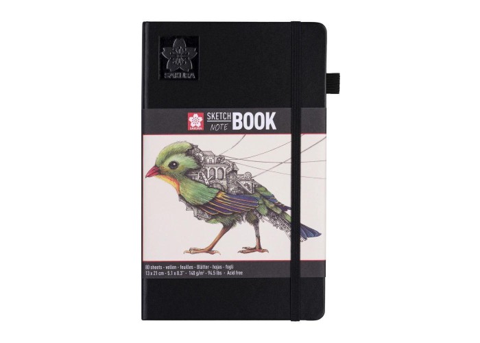 Sakura Sketch/note book μαύρο 80φυλ. 13x21εκ. με σαμουά χαρτί Sakura Sketch/note book μαύρο 80φυλ. 13x21εκ. με σαμουά χαρτί
