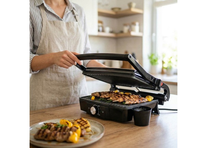 Τοστιέρα γκριλιέρα Adler Υ8,5x27x22εκ. 700-1200W