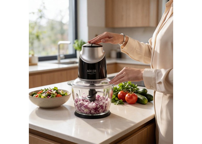Πολυκόφτης Adler με γυάλινο μπολ 1,2lt 550W