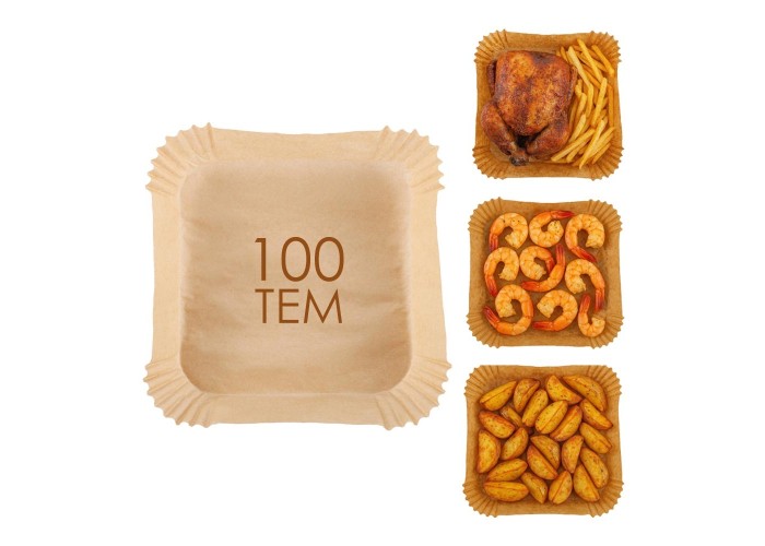 Αντικολλητικό χαρτί Adler για Air Fryer 23x23εκ. 100τμχ