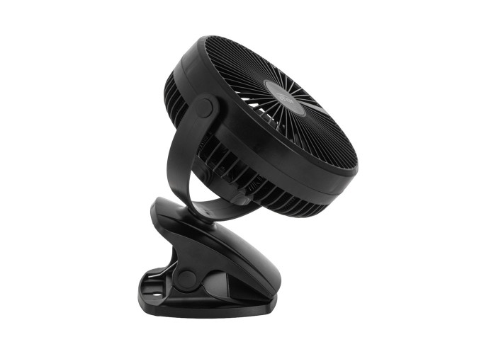 Επαναφορτιζόμενος ανεμιστήρας γραφείου Adler με κλιπ 15.5 εκ., περιστροφή 360°, αθόρυβος USB-C λευκός