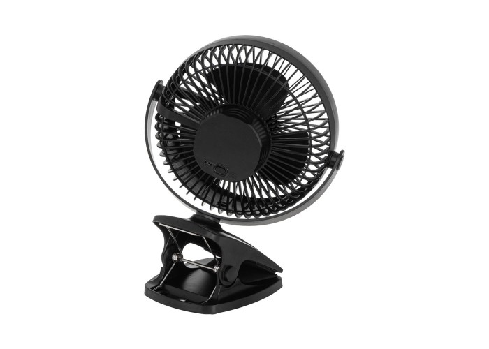 Επαναφορτιζόμενος ανεμιστήρας γραφείου Adler με κλιπ 15.5 εκ., περιστροφή 360°, αθόρυβος USB-C λευκός