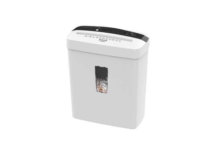 Καταστροφέας εγγράφων Adler 13lt λευκός