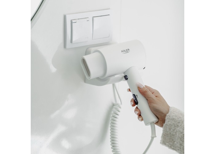 Σεσουάρ ξενοδοχείου Adler 2000W με σπειροειδές καλώδιο έως 168εκ
