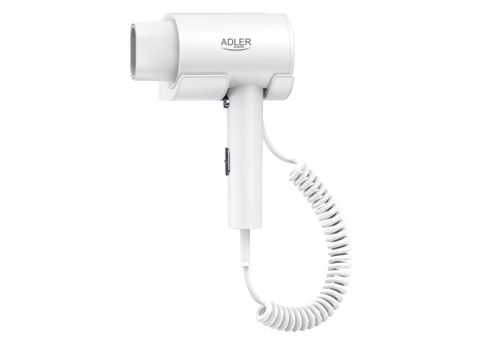 Σεσουάρ ξενοδοχείου Adler 2000W με σπειροειδές καλώδιο έως 168εκ