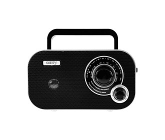 Φορητό ρετρό ραδιόφωνο ρεύματος / μπαταρίας Camry μαύρο