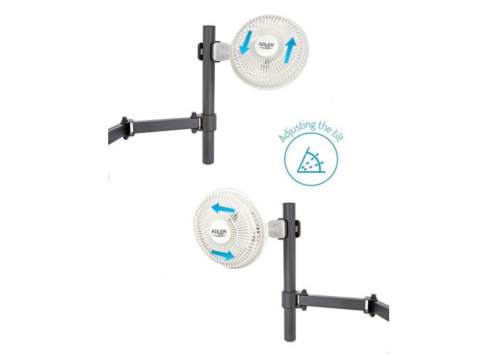 Ανεμιστήρας με κλιπ Adler 30W Φ15εκ. λευκός