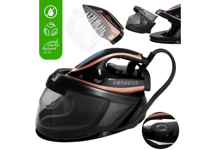 Σύστημα σιδερώματος ατμού Adler 3100W δοχείο 1,5lt Σύστημα σιδερώματος ατμού Adler 3100W δοχείο 1,5lt