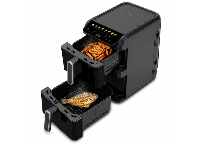 Φριτέζα αέρος Adler Air Fryer διπλή 10Lt (4+6Lt) 2700W