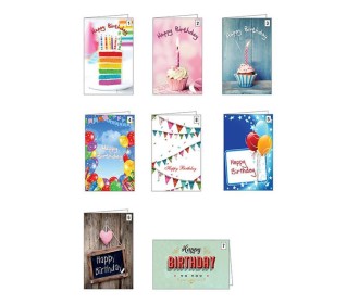 Ευχετήριες κάρτες γενεθλίων 7x10,5εκ, 7 σχέδια κοκτέηλ Ευχετήριες κάρτες γενεθλίων 7x10,5εκ, 7 σχέδια κοκτέηλ