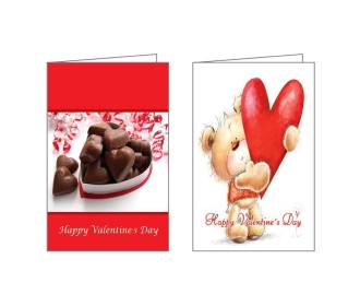 Ευχετήριες κάρτες Αγ.Βαλεντίνου 7x10,5εκ, 2 σχέδια κοκτέηλ Ευχετήριες κάρτες Αγ.Βαλεντίνου 7x10,5εκ, 2 σχέδια κοκτέηλ