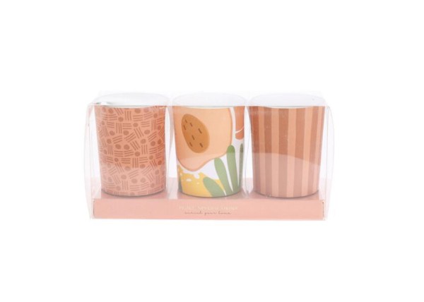 Κεριά αρωματικά σετ 3 τμχ Ø5xY6εκ. Red Κεριά αρωματικά σετ 3 τμχ Ø5xY6εκ. Red