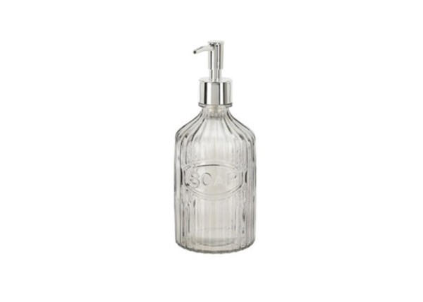 Dispenser υγρού σαπουνιού γκρι 450ml Ø8,3xY21εκ Dispenser υγρού σαπουνιού γκρι 450ml Ø8,3xY21εκ