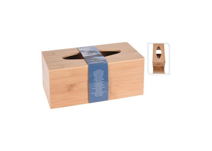 Θήκη για xαρτομάντηλα από bamboo 24,5x11,6x10,5εκ. Θήκη για xαρτομάντηλα από bamboo 24,5x11,6x10,5εκ.