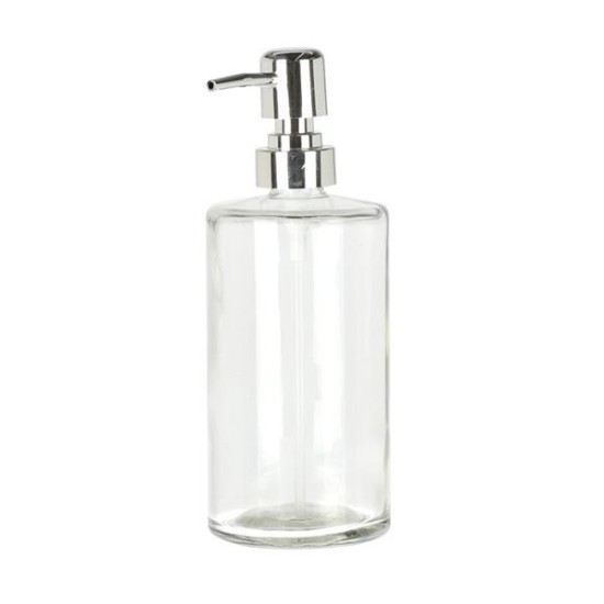 Dispenser υγρού σαπουνιού διάφανειο 400ml Ø7,5xY19,5εκ. Dispenser υγρού σαπουνιού διάφανειο 400ml Ø7,5xY19,5εκ.