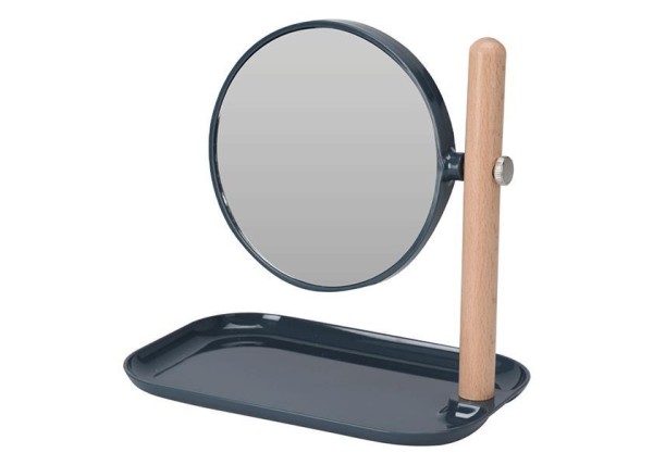 Καθρέφτης μακιγιάζ επιτραπέζιος 22,5x14xY23εκ. μπλε Καθρέφτης μακιγιάζ επιτραπέζιος 22,5x14xY23εκ. μπλε