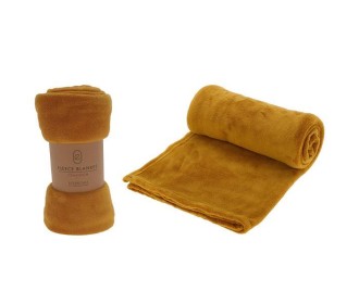 Ριχτάρι Fleece I 125x150εκ. Ώχρα