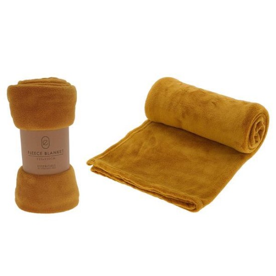 Ριχτάρι Fleece I 125x150εκ. Ώχρα Ριχτάρι Fleece I 125x150εκ. Ώχρα