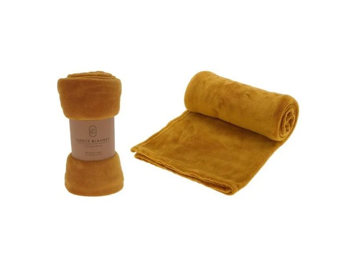 Ριχτάρι Fleece I 125x150εκ. Ώχρα