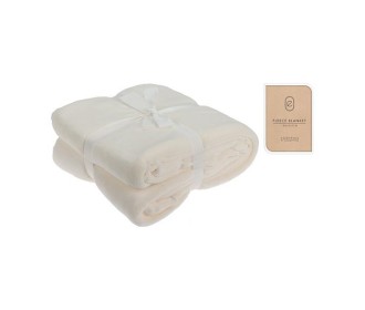 Ριχτάρι Fleece IΙ 180x230εκ. λευκό του πάγου