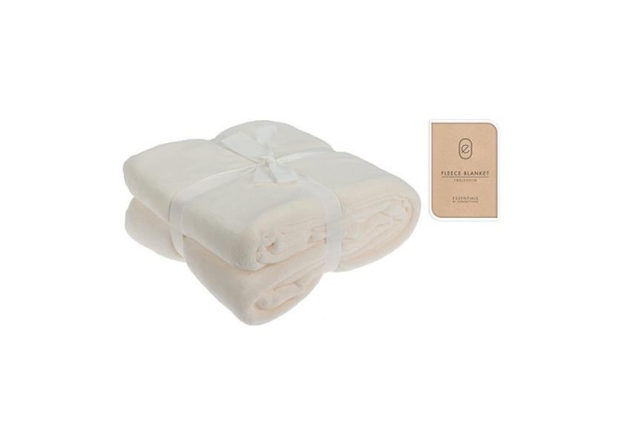 Ριχτάρι Fleece IΙ 180x230εκ. λευκό του πάγου