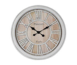 Ρολόι τοίχου λευκό Ø50,6x5,5εκ.