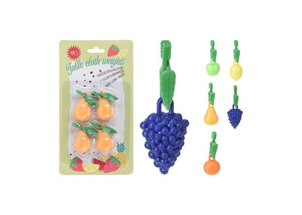 Βαρίδια τραπεζομάντηλου 7x3εκ. 4τμχ κοκτέηλ 5 σχέδια Βαρίδια τραπεζομάντηλου 7x3εκ. 4τμχ κοκτέηλ 5 σχέδια