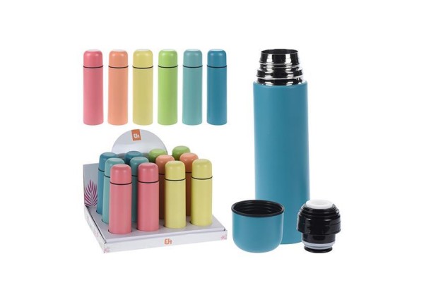 Θερμός - μπουκάλι ανοιξείδωτο 500ml κοκτέηλ 6 χρώματα