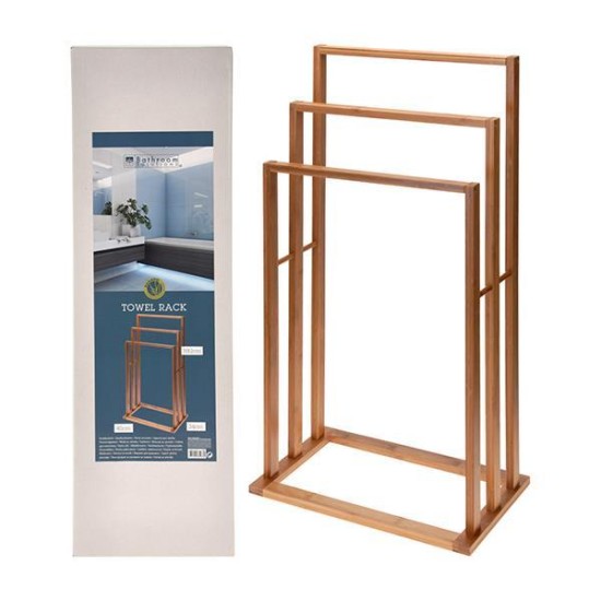 Κρεμάστρα Δαπέδου από bamboo με 3 ράγες 40x25x82εκ. Κρεμάστρα Δαπέδου από bamboo με 3 ράγες 40x25x82εκ.