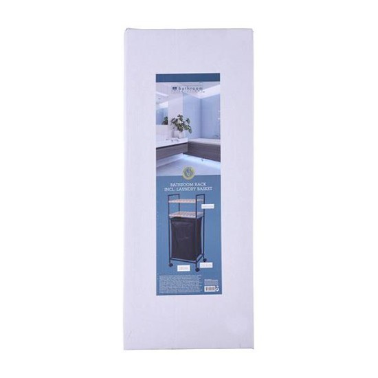 Καλάθι απλύτων Nextdeco με 2 ράφια 40lt Y89,5x38x32,5εκ. Καλάθι απλύτων Nextdeco με 2 ράφια 40lt Y89,5x38x32,5εκ.
