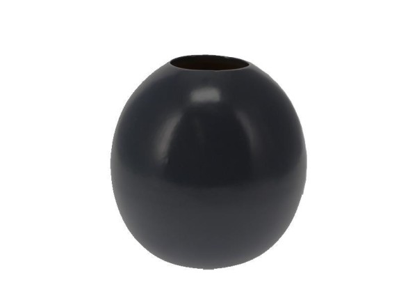 Βάζο από πορσελάνη με σκούρο γκρι ματ φινίρισμα Ø12xΥ12εκ. Βάζο από πορσελάνη με σκούρο γκρι ματ φινίρισμα Ø12xΥ12εκ.